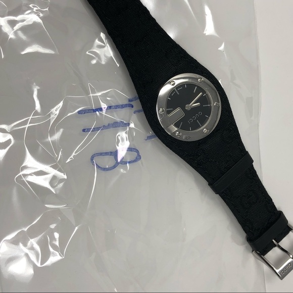 Gucci Ladies G Monogram Logo Fabric Watch - Picture 10 of 12